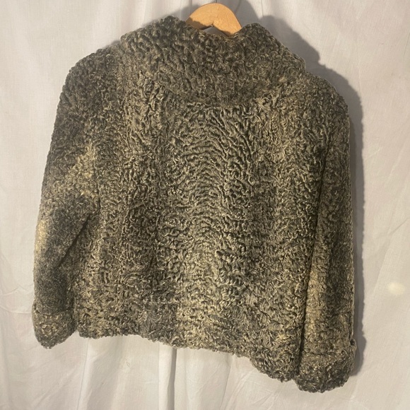 Persian Lamb Fur Coat Real Vintage Fur Wool Jacket - Picture 6 of 16